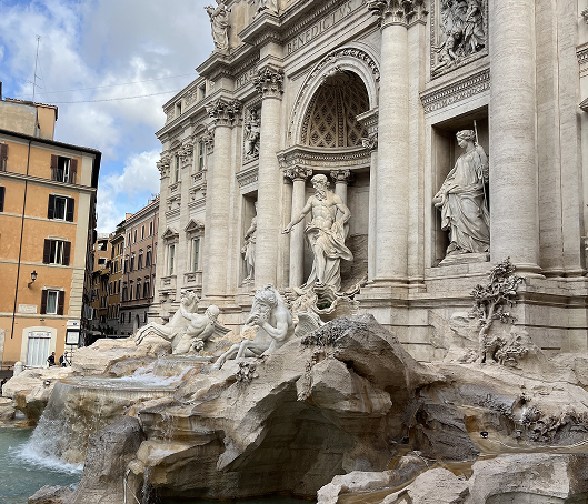 Trevi Fountain in the morning